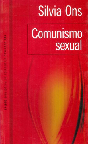 Libro Comunismo Sexual De Silvia Ons
