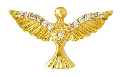 Pingente  Divino Espirito Santo Ouro 18k