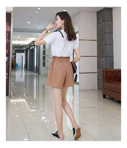 Pantalones Cortos De Moda Elásticos Cómodos Para Mujer