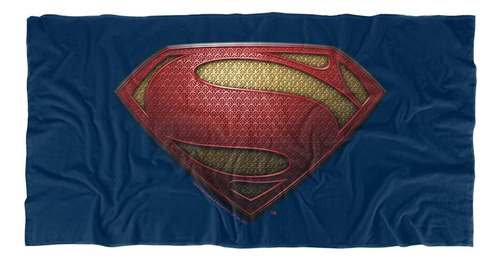 Toalla De Playa Oficial  Superman Man Of Steel Mos Shie...