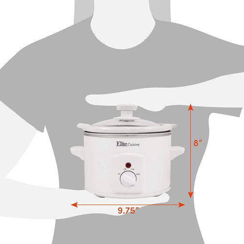 Maximatic Elite Gourmet Olla De Coccion Lenta De 1.5?qt, Bla