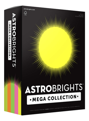 Astrobrights Mega Collection Cartulina Color  Classic 