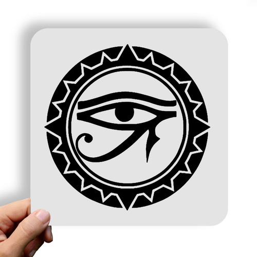 Adesivo - 14x14cm - Olho De Rá Eye Of Ra Egito Egypt Religio