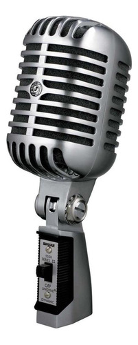 Microfone Shure 55SH Series II Dinâmico Cardioide cor prateado