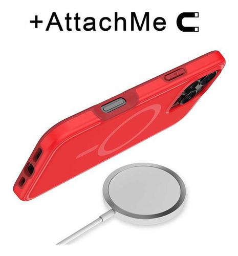 . Funda Mybat Fuse Con Magsafe Para iPhone 16 Pro Max - Roja