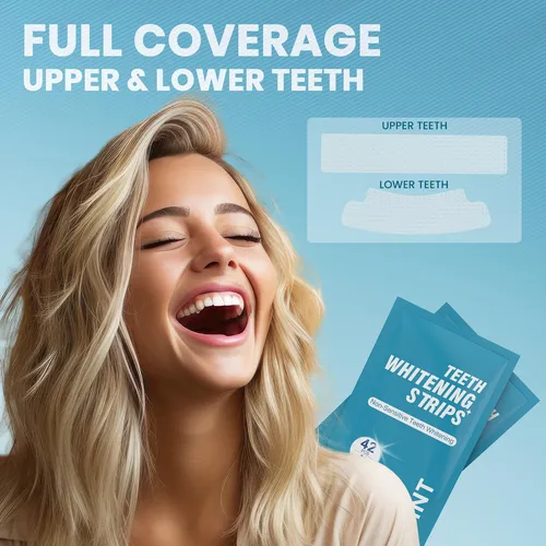 Tiras Blanqueadoras De Dientes Para Blanco Sensible: Kit De