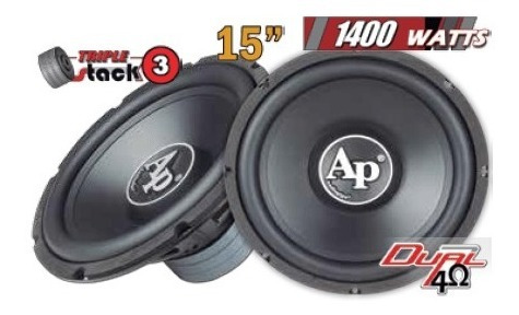 Imagen 2 de 7 de Subwoofer Audiopipe Tspp315 15'' 700 Rms Doble Bobina 4 Ohms
