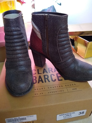 Botas Botinetas Clara Barceló Cuero No Paruolo No Sarkany