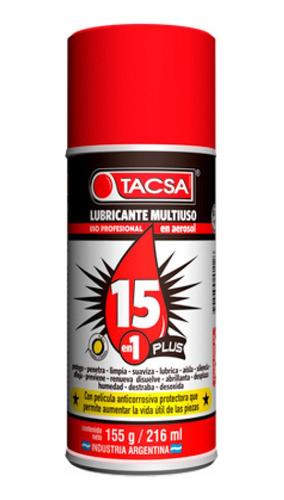 Lubricante Multiuso Aerosol 155gr/216ml Tacsa Pack X 12 Unid