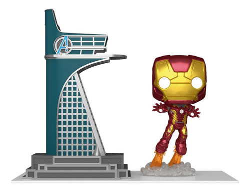 Funko Avengers Tower & Iron Man 35 (glows In The Dark)