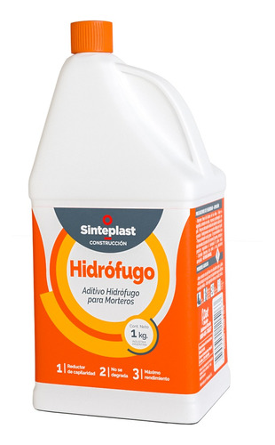 Aditivo Hidrofugo 1 Kg Interior Impermeabilizante Exterior