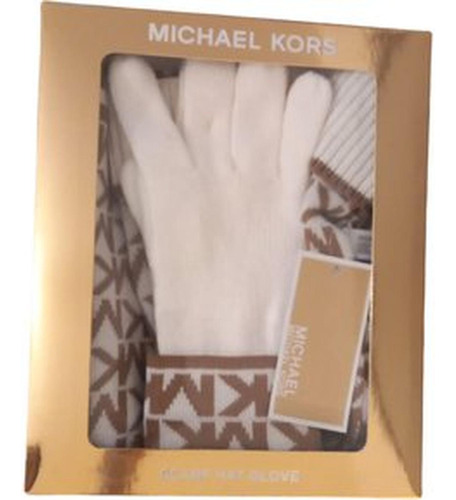 Set Guantes Chalina Y Gorro Michael Kors - Beige