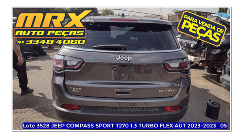 Sucata Jeep Compass Sport T270 1.3 Turbo Flex Aut 2023