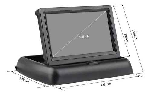 Universal 4,3 Aparcamiento De Coche Plegable Monitor De