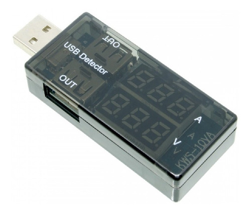 Imagen 5 de 7 de Medidor De Voltaje Digital Tester Amperaje Carga Usb 3 A 9 V