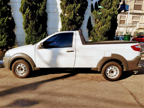 Imagem 7 de 14 de Fiat Strada Hard Working Flex Branco Completo Km Baixa