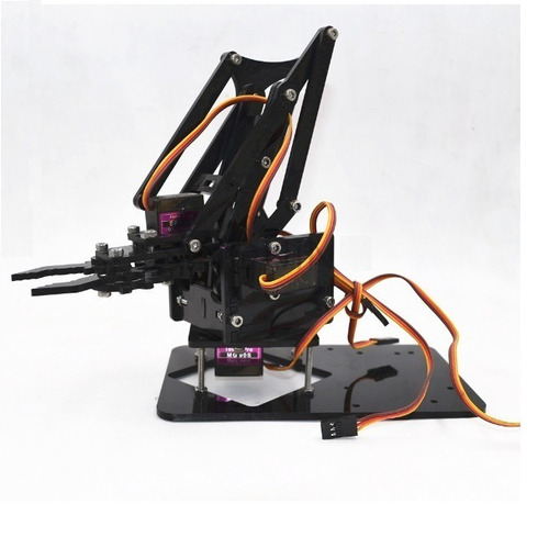 Kit  Completo Brazo Robotico Con Arduino Y Servos Mg90s