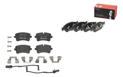 Set Balatas Bajos Metales Brembo A7 Quattro 14 - 18