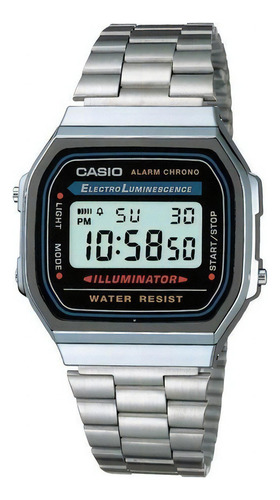 Reloj Casio Digital A168wa-1retro Vintage Retro Iluminator