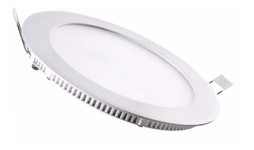 Plafon Led 12w Embutir Panel Techo Redondo Blanco 17cm