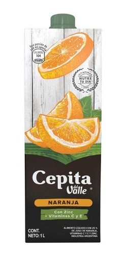 Jugo Cepita Del Valle Sabor Naranja X 1 Litro 01almacen