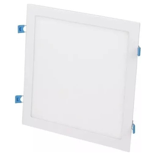 Painel Paflon Led Embutir 24w Quadrado Branco Morno 4000k