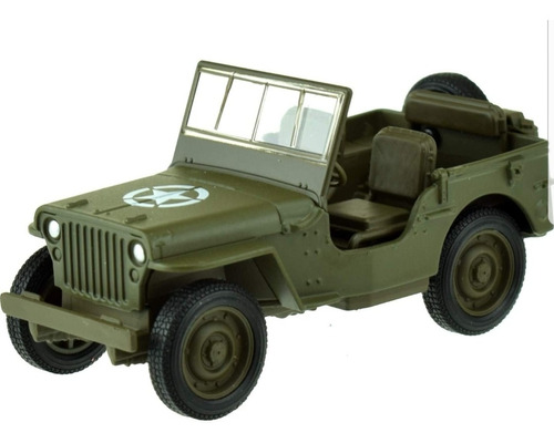 Jeep De Colección Militar Willys Mb Año 1941 Escala 1:36.