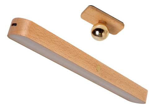 Lámpara De Pared Led De Madera, Giratoria De 360° Y Magnétic