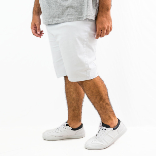 Imagem 1 de 4 de Bermuda Jeans Masculina Colorida Com Lycra Strech Plus Size