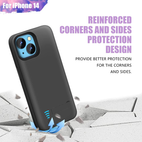 Funda De Batería Sitong Para iPhone 14 5000 Mah Negra