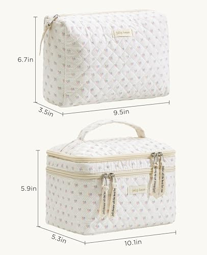 Bolsas Maquillaje Viaje Doble Capa Algodón Coqueta Cosmético