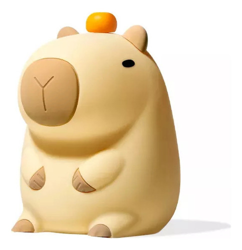 Lámpara De Noche De Silicona Capybara Con Control Táctil.