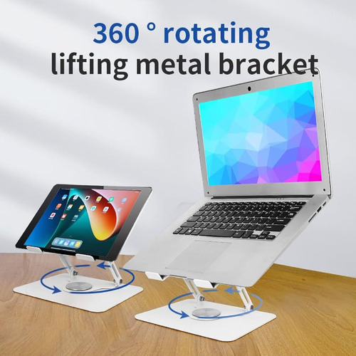 Soporte De Aluminio Para Computadora Portátil Con Altura Aju