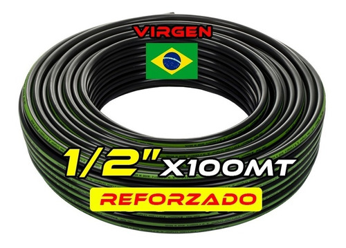 Caño Tipo Plastiducto Virgen 1/2 X 100mt Reforzado Brasil