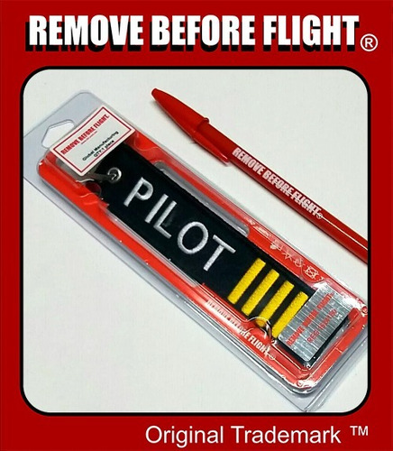 Llavero Remove Before Flight ® Mod Pilot 4 Barras