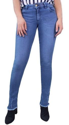 Jean Skinny Para Mujer Lec Lee - Índigo Medio