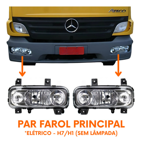 Par Farol Mercedes Atego 2010 2011 2012 2013 2014 Compatível