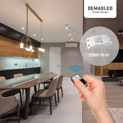 4 Controles Remotos Rf + 4 Interruptor Smart Switch Domotica