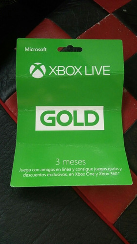 Tarjeta Xbox Live 