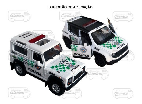Decais Miniatura Polícia Militar Ambiental - Várias Escalas