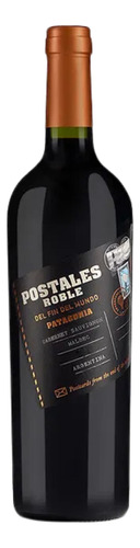 Vino Postales Roble Cabernet Malbec 6x750 Ml.