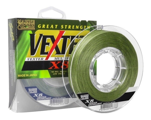 Linha Multifilamento Vexter X8 15lb 0.15mm 300m - Verde