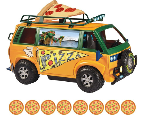 Tortugas Ninja Teenage Mutant Camioneta Pizza Fire Delivery