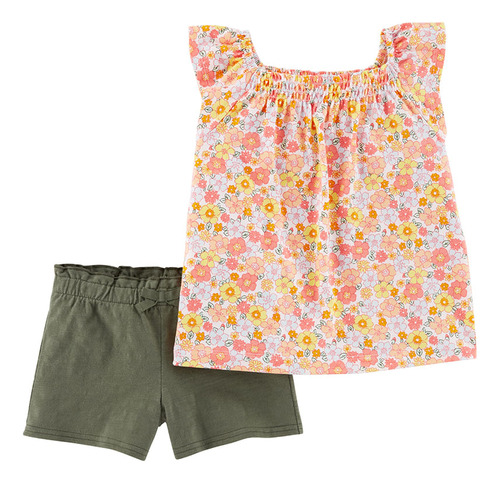 Carter´s Set 2 Piezas Remera Short Flores 1n085410