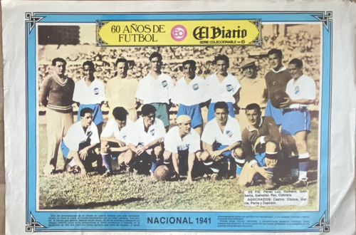 Nacional 1941 Poster, 60 Años De Fútbol Cr06b7