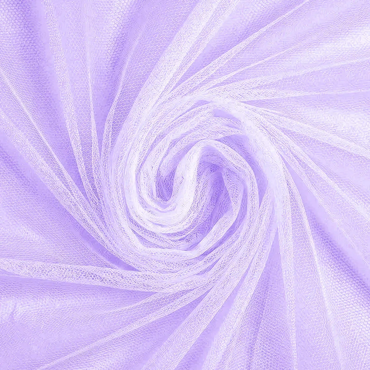 Tule 1 Metro X 1,20m Em Poliéster Para Decoração - Delfim Lavanda Liso