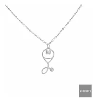 Comprar Collar Con Dije De Estetoscopio Medicina Enfermería Acero