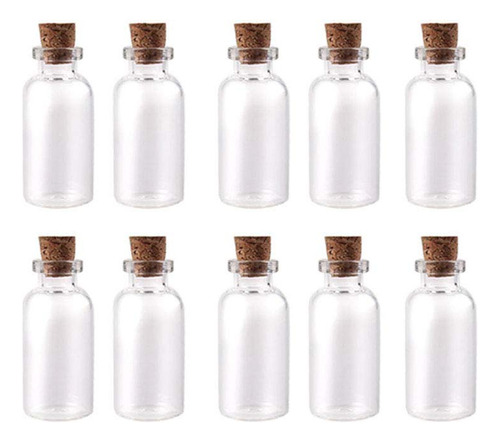Woiwo Mini Botellas De Vidrio Transparente Decoracion De Br