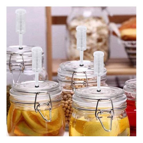 Kit De Tapas De Fermentación Airlock Con 6 Tapones, Cerradur