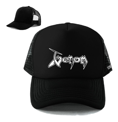 Gorra Con Malla Venom Logo Metal Rock Banda Phg